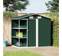 Abri de Jardin avec Etagère Marron Fer Cabine de Stockage Rangement vidaXL