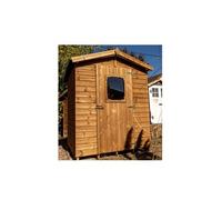 Abri de jardin avec plancher 2.25 m² brun doré Habrita the1616.01n Brun G