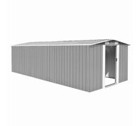 vidaXL Abri de jardin 257x580x181 cm Métal Gris