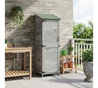 Abri de jardin avec toit avec stockage Bois de Sapin Massif pour outils vidaXL v