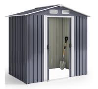 Abri de Jardin - Bealife - Métal - Acier Galvanisé - Cabanon Anthracite - 2,19 ㎡ - 184 x 119 x 186 cm