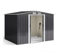 Abri de Jardin - Bealife - Métal - Acier Galvanisé - Cabanon Anthracite - 4,77 ㎡ - 247 x 193 x 179 cm