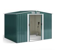 Abri de Jardin - Bealife - Métal - Acier Galvanisé - Cabanon Vert - 4,77 ㎡ - 247 x 193 x 179 cm
