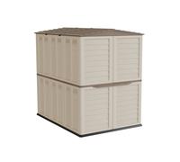 Abri de Jardin Beige 5500L Extérieur Rangement Outils, Vélos
