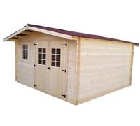 Abri de jardin bois 4x3m 12m2 épaisseur 28mm