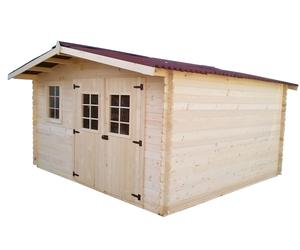 Abri de jardin bois 4x3m, 12m2, épaisseur 28mm