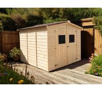 Abri de jardin bois avec plancher 2,40x2,40m