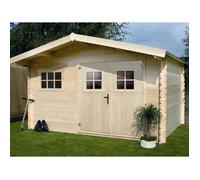Abri jardin bois - 19,72 m² - 4.64 x 4.25 x 2,32 m - 28 mm