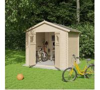 Abri de jardin bois TRIGANO 6.25 m² avec porte simple et panneaux robustes pour organiser et protéger votre matériel extérieur