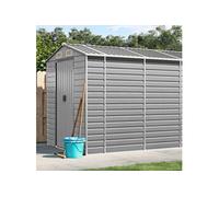 Abri de Jardin, Cabane à Outils avec Poignées, Remise à Outils avec Toit Inclinable, Abri de Rangement Patio, Gris 3188249
