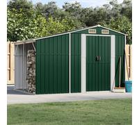 Vidaxl Abri De Jardin Vert 277x192,5x179 Cm Acier Galvanisé
