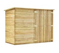 Abri de jardin cabane cabanon maison de stockage remise exterieur hangar outils robuste 232 x 110 x 170 cm Bois de pin i