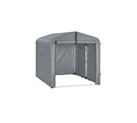 abri de jardin, cabane de jardin exterieur imperméable, abri moto avec des crochets, garage pour vélo et outils, gris, kls11-l-dg