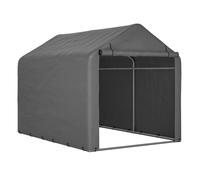 Abri de Jardin,Cabane de Jardin Exterieur,Tente de Stockage Multifonctionnel à vélos gris 160x220x165 cm avec porte roulante