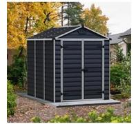 Abri de jardin Canopia Skylight en polycarbonate gris anthracite et aluminium surface totale hors tout 4,2m²