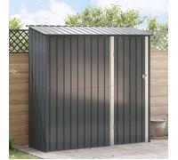 vidaXL Cabanon de jardin 203,5 x 73 x 200 cm Anthracite Métal - résistant aux intempéries