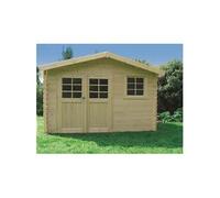 Abri Jardin Bois "Chimay" - 10.67 M² - 3.58 X 2.98 X 2.39 M - 28 Mm