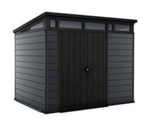 Abri de jardin CORTINA 97 en résine - KETER - gris et noir - 6m²