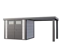 Abri de Jardin ELEGANTO 2724 lounge L ouvert D - Façade L.268 x l.238 cm - lounge L.284 x l.258 cm - 6,4 m² et 6,8 m²