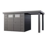 Abri de Jardin ELEGANTO 2724 lounge S ouvert D - Façade L.268 x l.238 cm - lounge L.168 x l.258 cm - 6,4 m² et 4 m²