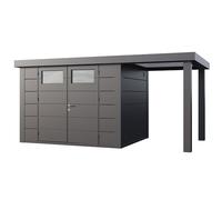 Abri de Jardin ELEGANTO 3024 lounge S ouvert D - Façade L.298 x l.238 cm - lounge L.168 x l.258 cm - 7,1 m² et 4 m²