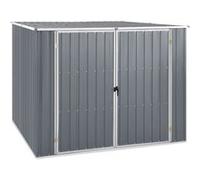 Abri de jardin en acier galvanisé gris 195x198x159 cm - VIDAXL Gris G