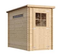 Abri de Jardin en Bois 2,63 m², Cabane de Jardin Exterieur 19 mm épaisseur de Paroi, Cabanon Jardin Exterieur à Outils et Velo avec Fenêtres, TIMBELA M306
