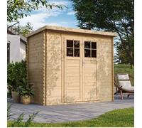 Abri de jardin en bois 2.63m² TIMBELA - Ep. 19 mm - 235x130 cm - Plancher inclus - M310F+M310G