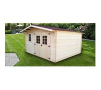 Abri de jardin en bois 4x4m épaisseur 28mm