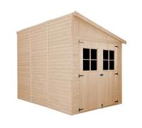 Abri de Jardin en Bois 6,02 m2 - TIMBELA M339A+M339G - AVEC LES PLANCHERS IMPRÉGNÉ