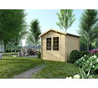 Abri de jardin en bois - 9m2 - 3x3m - Ep. 28mm - Couleur: naturel - DOM530