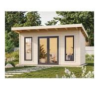 Abri de jardin en bois Aurélia Palmako surface extérieure totale 19.8m²