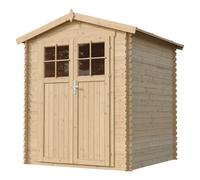Abri de jardin en bois avec sol traité - l186xl196xh218 cm - 2,82 m2