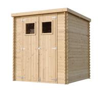 Abri de jardin en bois avec sol traité - l204xl204xh200 cm-3.53 m2
