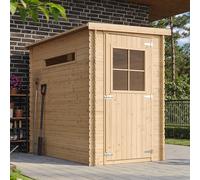 Abri de jardin en bois AVEC SOL TRAITÉ- l239xL144xH198 cm/2.63 m2 - TIMBELA M306+M306G