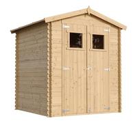 Abri de Jardin en Bois avec Sol TRAITÉ - Stockage extérieur I186xL196xH218 cm/ 2,82 m2 Petit abri à Outils, Local à vélos - TIMBELA M320+M320G