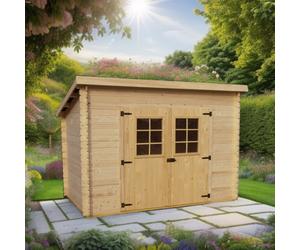 abri de jardin en bois Charente 3x2m