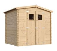 Abri de Jardin en Bois - Stockage extérieur I236xL226xH218 cm/ 4.33 m2 Petit abri à Outils, Local à vélos - Toit imperméable, fenêtres TIMBELA M369