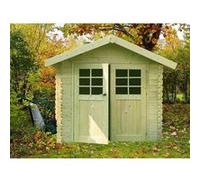 Abri De Jardin En Bois Lannion Autoclave Vert 28 Mm 2,98 X 2,98 M Vert