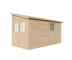 Abri de jardin en bois sans paroi latérale plus les planchers imprégné-8 m2