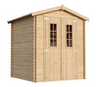 Abri de jardin en bois - Stockage extérieur I186xL196xH218 cm/ 2,82 m2 Petit abri à outils, Local à vélos - TIMBELA M320C