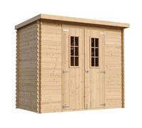 Abri de Jardin en Bois - Stockage extérieur l239xL142xH200cm/2.63 m2 - Petit abri à Outils, Local à vélos - TIMBELA M310 C