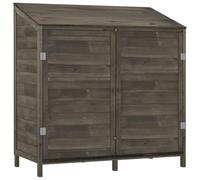 Abri de jardin en épicéa massif anthracite 102 x 52 x 112 cm | Bois massif de sapin, structure robuste, grand espace, utilisation extérieure, fixation murale incluse