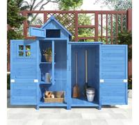 Abri de jardin en métal - 242 x 126 x 182 cm - Comme garage à vélo, cache-poubelles et espace de rangement - Armoire de jardin résistante aux intempéries avec porte verrouillable et ventilation pour