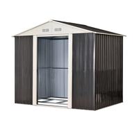 Abri de jardin en métal anthracite "Leeds" D47081
