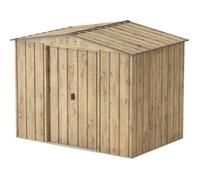 DURAMAX - Abri de jardin en métal imitation bois 4,75 m2 8x6 - Woodgrain Duramax G