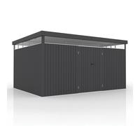 Abri de jardin en métal Luzern Anthracite 12 m²