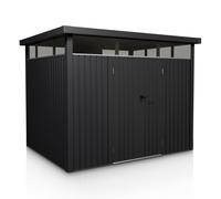 Abri de jardin en métal Luzern Anthracite 7,8 m²