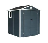 Abri de jardin en plastique, structure en aluminium 3,65m² Weppes