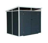 Abri de jardin en plastique, structure en aluminium 4,55m² Artois